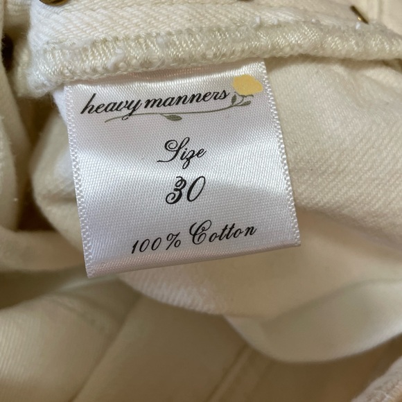 HEAVY MANNERS VANILLA SKY DENIM WITH TAGS - Picture 6 of 7